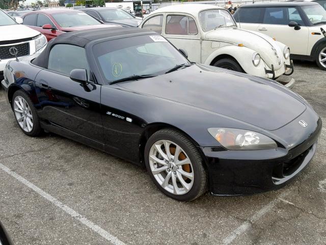 JHMAP21457S002675 - 2007 HONDA S2000 BLACK photo 1