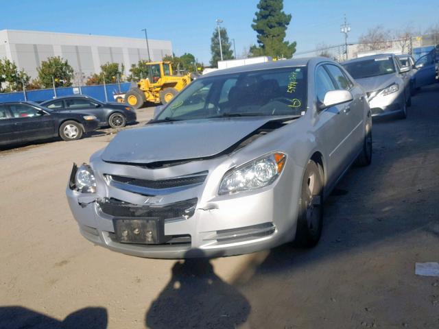 1G1ZC5E0XCF357376 - 2012 CHEVROLET MALIBU 1LT SILVER photo 2