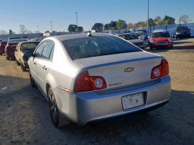 1G1ZC5E0XCF357376 - 2012 CHEVROLET MALIBU 1LT SILVER photo 3