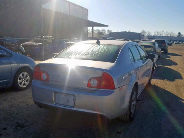 1G1ZC5E0XCF357376 - 2012 CHEVROLET MALIBU 1LT SILVER photo 4