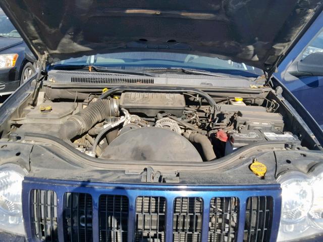 1J4GS48K75C665080 - 2005 JEEP GRAND CHER BLUE photo 7