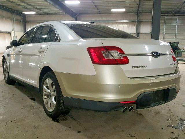 1FAHP2HW5AG166337 - 2010 FORD TAURUS SEL WHITE photo 3