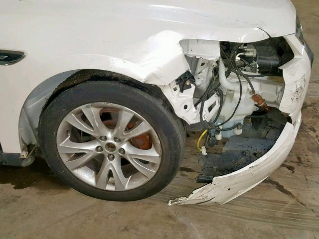 1FAHP2HW5AG166337 - 2010 FORD TAURUS SEL WHITE photo 9