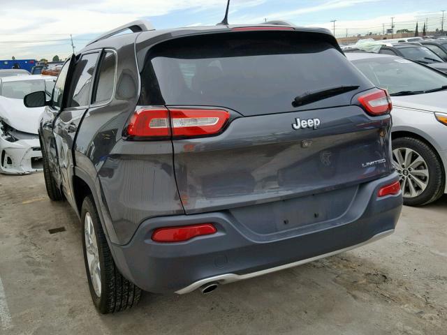 1C4PJLDB9FW628749 - 2015 JEEP CHEROKEE L CHARCOAL photo 3