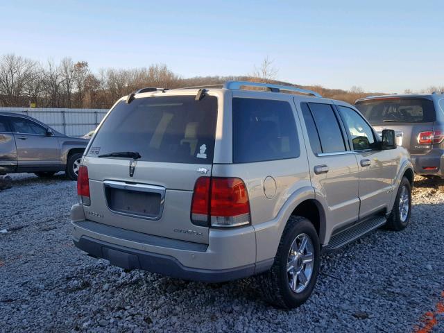 5LMEU88H65ZJ07228 - 2005 LINCOLN AVIATOR 金色 照片 4