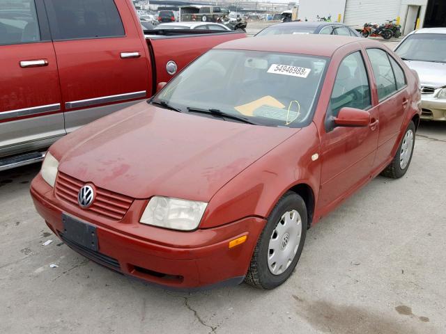 3VWRA29M3YM113162 - 2000 VOLKSWAGEN JETTA GL RED photo 2