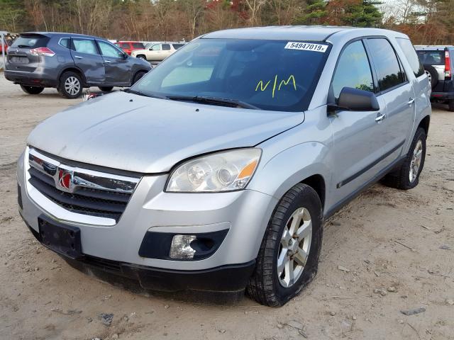 5GZEV13D59J101181 - 2009 SATURN OUTLOOK XE SILVER photo 2