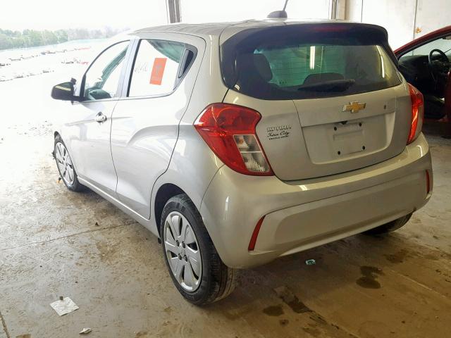 KL8CB6SAXHC729951 - 2017 CHEVROLET SPARK LS SILVER photo 3