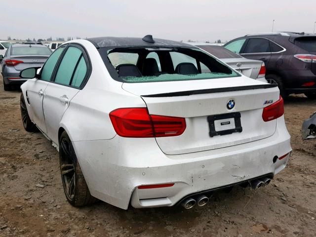 WBS8M9C55J5K99193 - 2018 BMW M3 WHITE photo 3