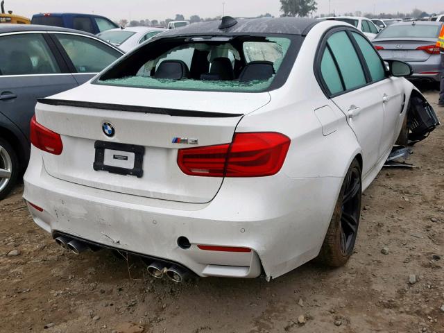 WBS8M9C55J5K99193 - 2018 BMW M3 WHITE photo 4