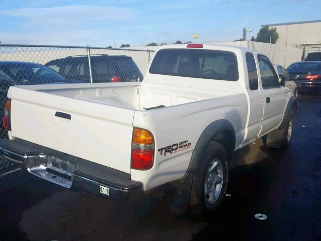 5TESN92N64Z409200 - 2004 TOYOTA TACOMA XTR 白色 照片 4