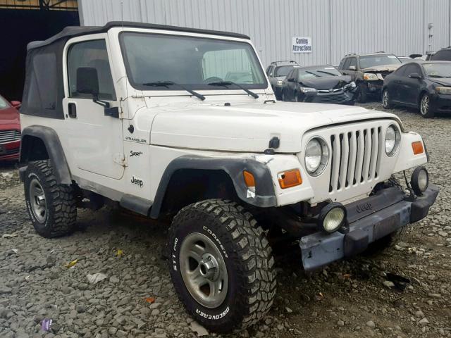 1J4FA49S72P728731 - 2002 JEEP WRANGLER / WHITE photo 1