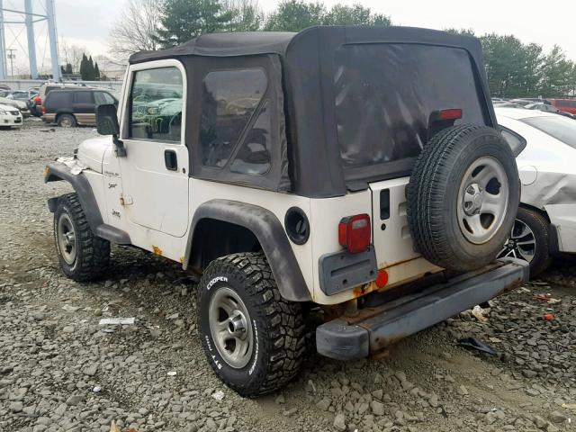 1J4FA49S72P728731 - 2002 JEEP WRANGLER / WHITE photo 3