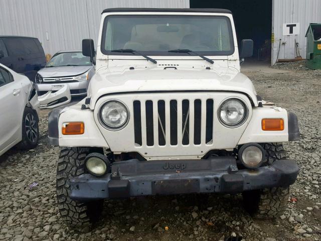 1J4FA49S72P728731 - 2002 JEEP WRANGLER / WHITE photo 9