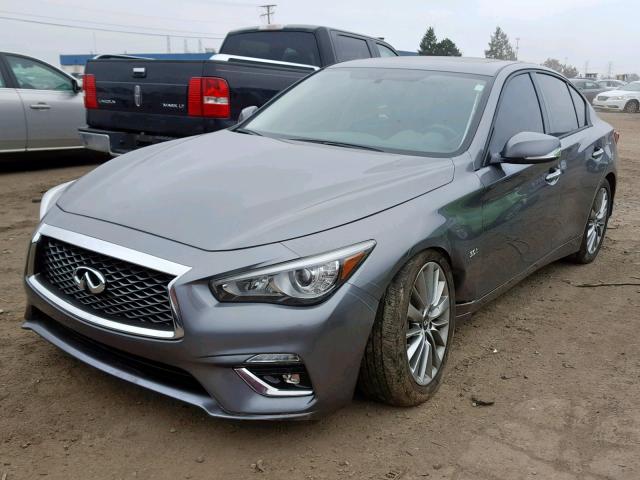 JN1EV7AR1JM437824 - 2018 INFINITI Q50 LUXE GRAY photo 2