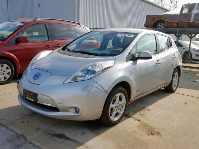 JN1AZ0CP9CT017694 - 2012 NISSAN LEAF SV SILVER photo 2