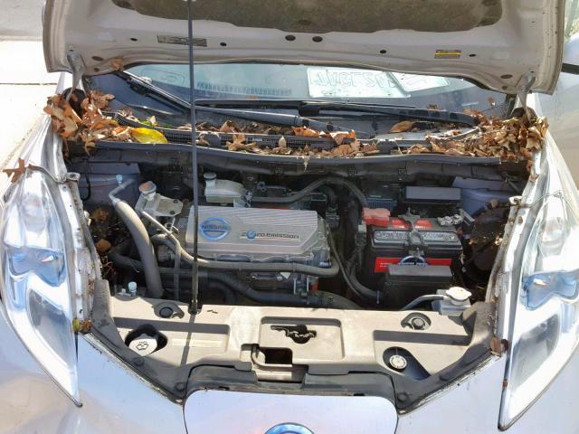 JN1AZ0CP9CT017694 - 2012 NISSAN LEAF SV SILVER photo 7