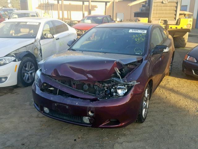 JTKDE167760068181 - 2006 TOYOTA SCION TC Tünd qırmızı foto 2