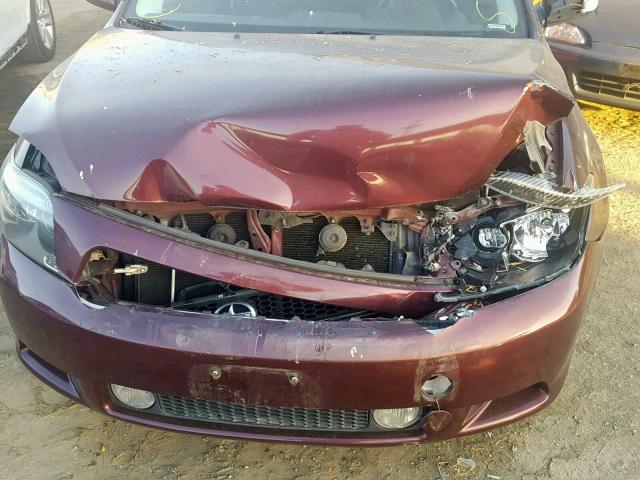 JTKDE167760068181 - 2006 TOYOTA SCION TC Tünd qırmızı foto 9