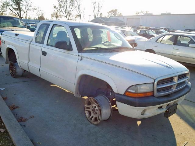 1D7HG32N34S603422 - 2004 DODGE DAKOTA SPO WHITE photo 1