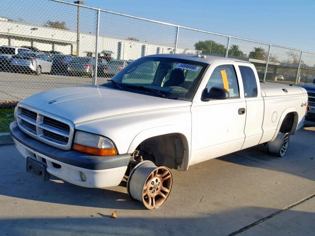 1D7HG32N34S603422 - 2004 DODGE DAKOTA SPO WHITE photo 2