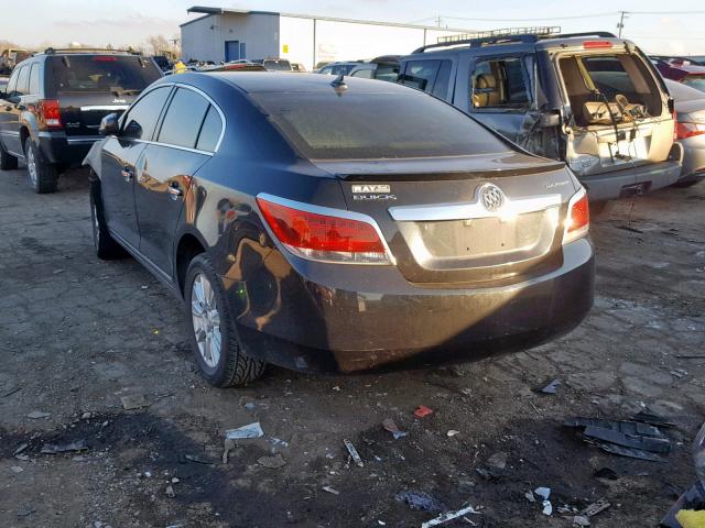 1G4GA5EDXBF222884 - 2011 BUICK LACROSSE C BLACK photo 3