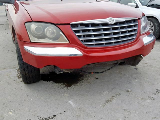 2A4GM68496R750308 - 2006 CHRYSLER PACIFICA T MAROON photo 9