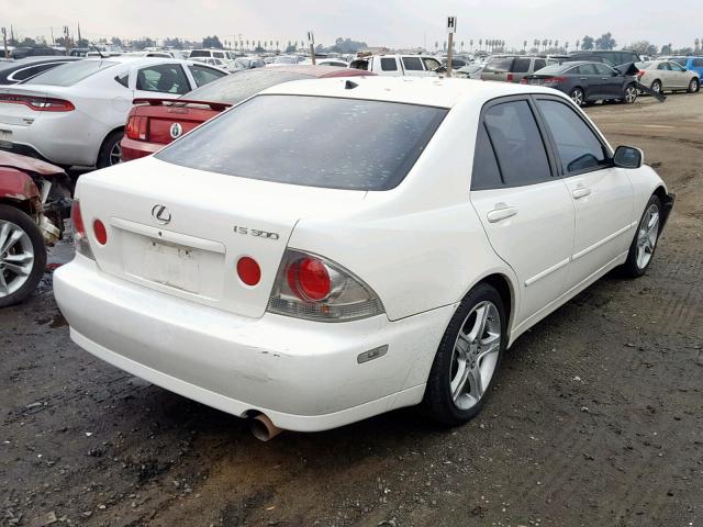 JTHBD192420041286 - 2002 LEXUS IS 300 WHITE photo 4