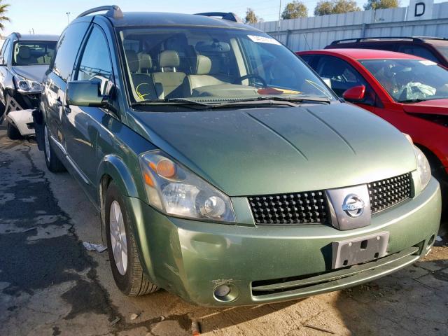 5N1BV28U84N307708 - 2004 NISSAN QUEST S GREEN photo 1