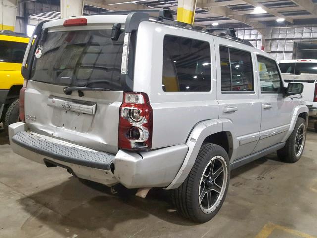 1J8HG58N16C303106 - 2006 JEEP COMMANDER SILVER photo 4