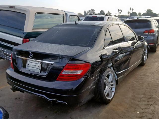 WDDGF4HB7CR232093 - 2012 MERCEDES-BENZ C 250 BLACK photo 4