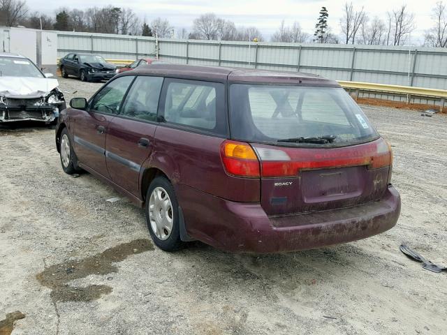 4S3BH625XY6304992 - 2000 SUBARU LEGACY BRI BURGUNDY photo 3