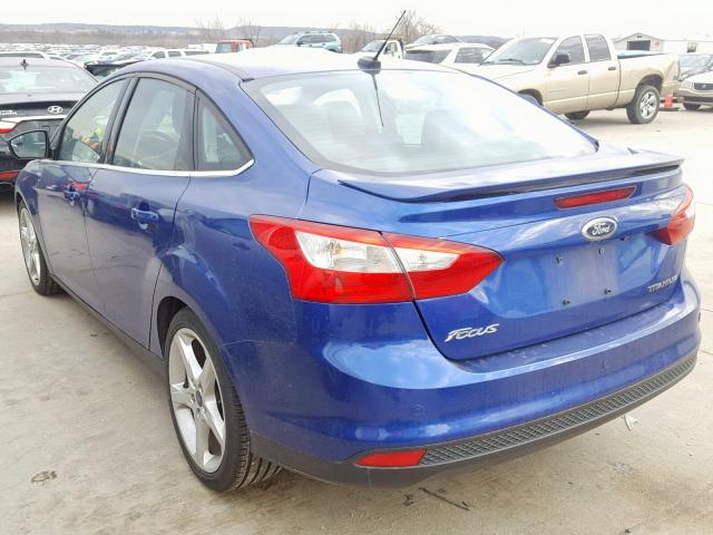 1FADP3J28EL320967 - 2014 FORD FOCUS TITA BLUE photo 3