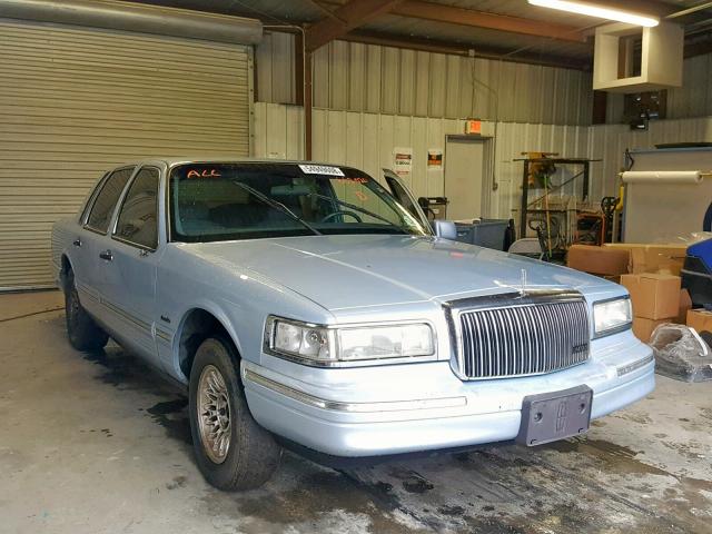 1LNLM81W5VY662020 - 1997 LINCOLN TOWN CAR E BLUE photo 1