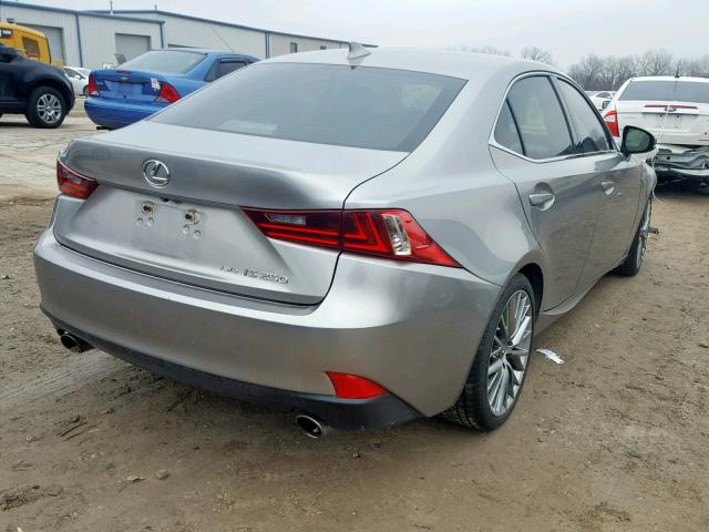 JTHCF1D24F5018914 - 2015 LEXUS IS 250 GRAY photo 4