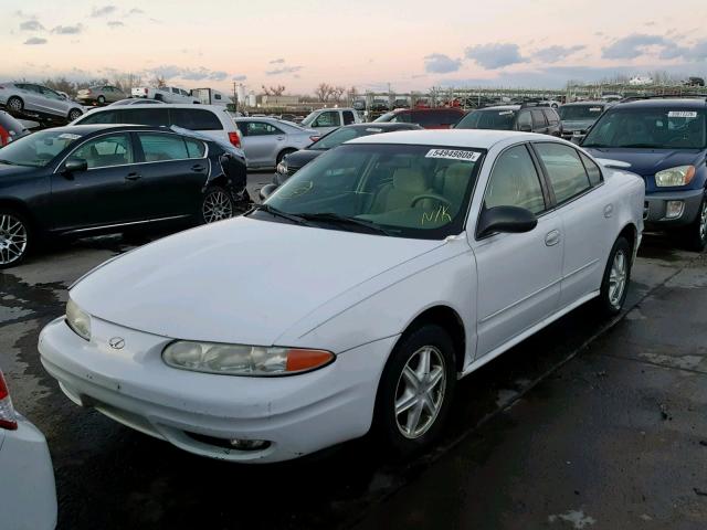 1G3NL52F23C287906 - 2003 OLDSMOBILE ALERO GL WHITE photo 2