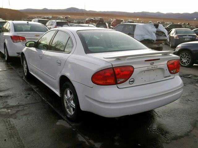 1G3NL52F23C287906 - 2003 OLDSMOBILE ALERO GL WHITE photo 3