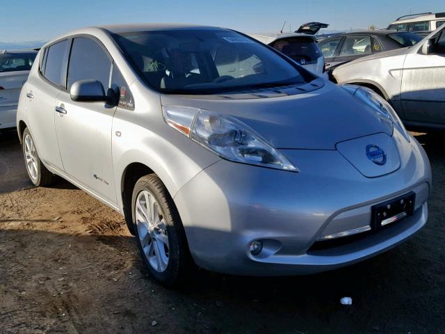 JN1AZ0CP2CT016340 - 2012 NISSAN LEAF SV SILVER photo 1