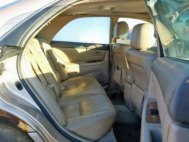 JT8BF28G1W0132339 - 1998 LEXUS ES 300 TAN photo 6