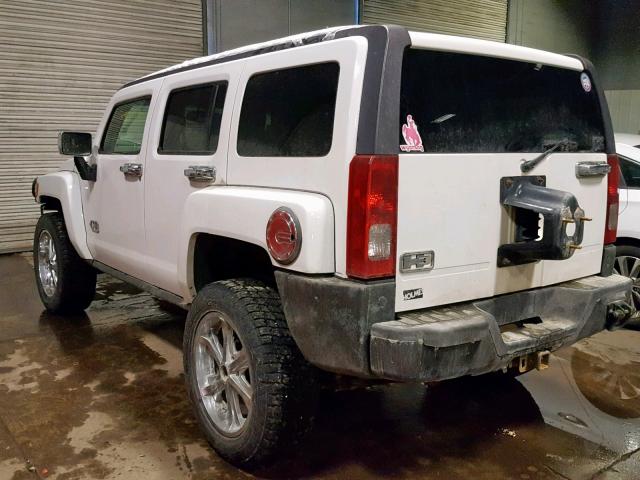 5GTDN136068199918 - 2006 HUMMER H3 WHITE photo 3