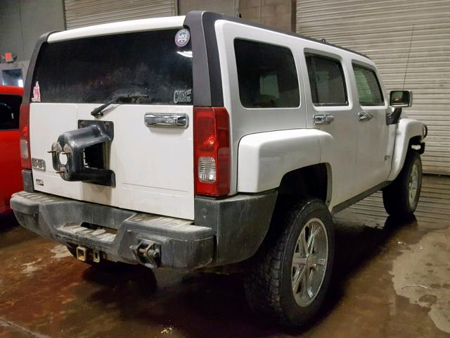 5GTDN136068199918 - 2006 HUMMER H3 WHITE photo 4