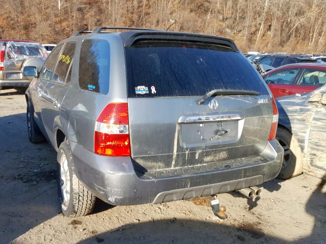 2HNYD18851H529295 - 2001 ACURA MDX TOURIN GRAY photo 3