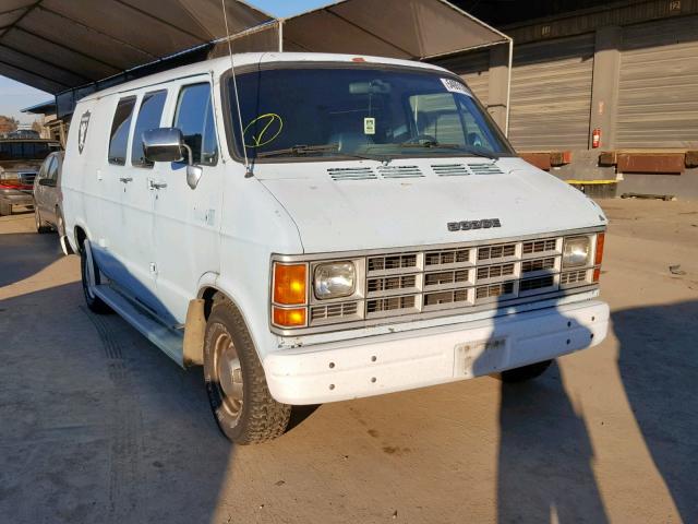 2B7HB23TXHK253822 - 1987 DODGE RAM VAN B2 BLUE photo 1