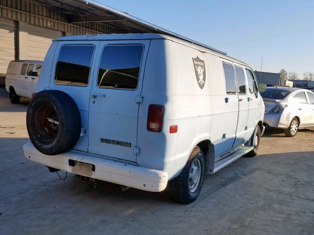 2B7HB23TXHK253822 - 1987 DODGE RAM VAN B2 BLUE photo 4