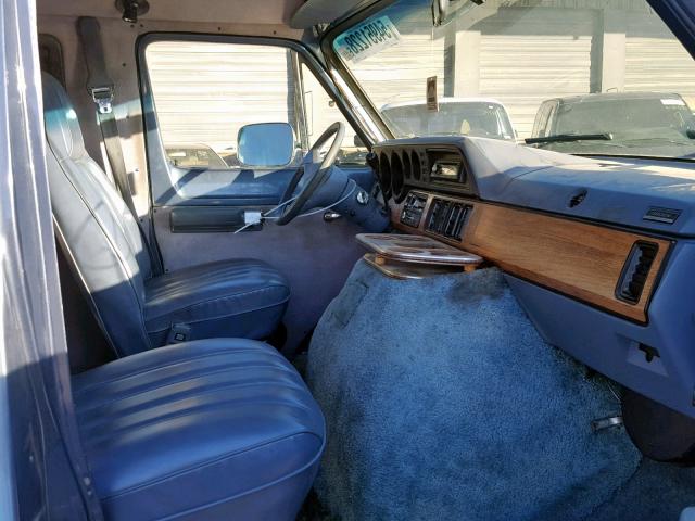 2B7HB23TXHK253822 - 1987 DODGE RAM VAN B2 BLUE photo 5