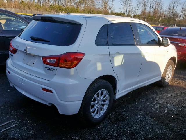 JA4AP3AU5CZ002646 - 2012 MITSUBISHI OUTLANDER WHITE photo 4