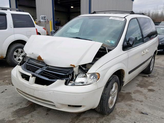 1D4GP45R06B573862 - 2006 DODGE CARAVAN SX WHITE photo 2