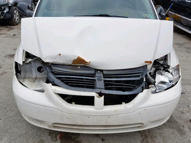 1D4GP45R06B573862 - 2006 DODGE CARAVAN SX WHITE photo 7