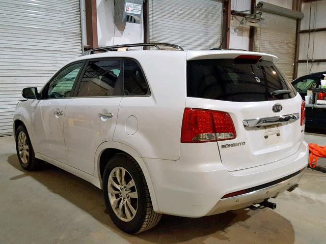 5XYKW4A28BG092826 - 2011 KIA SORENTO SX WHITE photo 3