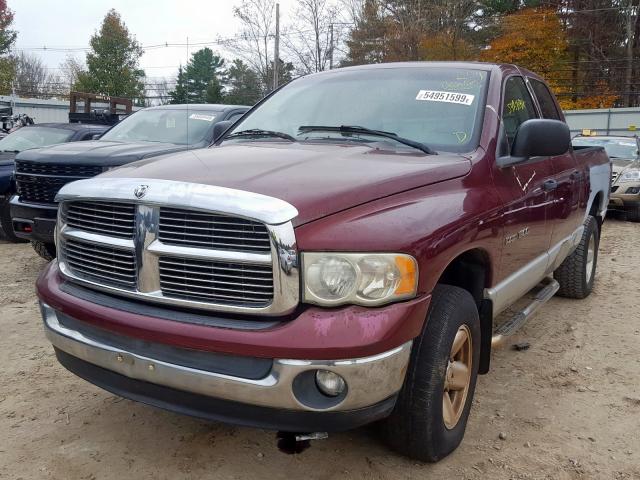 1D7HU18NX3S270932 - 2003 DODGE RAM 1500 S BURGUNDY photo 2